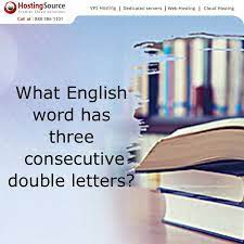 What English Word Has Three Consecutive Double Letters Brainteaser Math Quiz English Words Brain Teasers Words