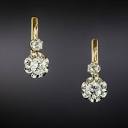 French Antique Diamond Earrings