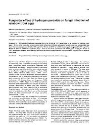 Andrew alexis, md, chair of mount dr. Pdf Fungicidal Effect Of Hydrogen Peroxide On Fungal Infection Of Rainbow Trout Eggs