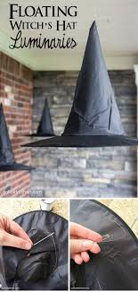 Diy Floating Witch Hat Luminaries Polka Dot Chair Halloween Porch Halloween Porch Decorations Witch Hat