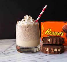 The Transcendent 2 Ingredient Reese S Milkshake Recipe Recipe Milkshake Recipes Delicious Desserts Frosty Recipe