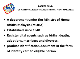 Overseeing the effective implementation of these policies by related agencies and guaranteeing. Civil Registration In Malaysia Ppt Download
