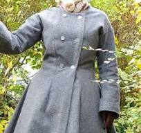 Victorian Grey Wool Paletot Coat - Sew Historically