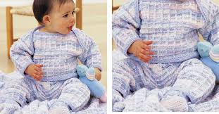 Directions are for size newborn. Layette Knitted Baby Collection Free Knitting Pattern