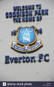 Click here to buy, and to see similar items on ebay. Stadt Von Liverpool England Nahaufnahme Von Everton Football Club Wappen An Der Wand Des Goodison Park Fussballstadion Stockfotografie Alamy