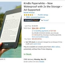 Check spelling or type a new query. Paperwhite For 60 With Monthly Payments Kindle