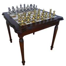 Chess tables are objects used in the sims, the sims 2, the sims 3, the sims medieval, and the sims 4 to raise the logic skill by playing chess. 35b Tav593onix Solid Brass Pieces With A Chess Table With Inlaid Onyx Chess Board Chessmove Italfama Chess Tables Chess Boards And Chess Pieces