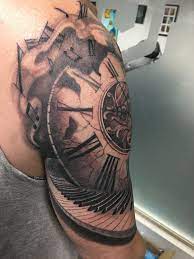 Colored clock tattoos are often used to create a cheerful or uplifting image, while black and white or gray tones often represent a more serious message. Clock Piano Tattoo Piano Tattoo Sleeve Tattoos Tattoos