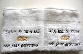 12 1 2 Jaar Getrouwd Cadeau 12 5 Jaar Huwelijk Geschenk Borduur Kado