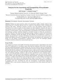 Cnpc has the butadiene unit with the largest individual capacity in china. Analysis For The Uncertainty And Changeability Of Groundwater Causticity Scientific Net