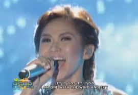 My wife a is big fan of her. Sarah Geronimo Sings Frozen S Let It Go Dailypedia