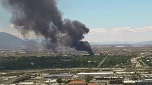 Heavy black smoke seen across Salt Lake, Davis counties after fire ignites