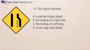 Maryland Mva Road Signs Permit Practice Test Youtube