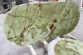 Exquisite light green onyx coffee tea table top is amazing luxury living room marble coffee table top. Green Onyx Coffee Table Top Factory China Wholesale Products Thinkrock Stone