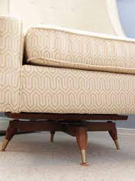 Diy Rocker Make Almost Any Chair Into A Swivel Rocker Swivel Rocking Chair Rocking Chair Makeover Reupholster Chair