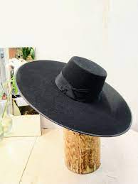Black Large Brim Felt Hat Bolero Hat Black Wool Felt Hat Etsy Large Brim Hat Bolero Hat Black Wide Brim Hat