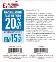 15 Off And More At Famous Footwear Or Online Via Checkout Promo School15c Coupon Via The Coupons App Famous Footwear Printable Coupons Free Printable Coupons