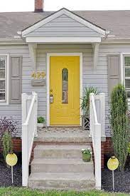 Hd modern abstract picture giclee prints on premium canvas. Yellow And Gray Design With Paint For The Exterior Of Your Home Gray House Exterior House Paint Exterior Yellow Front Doors