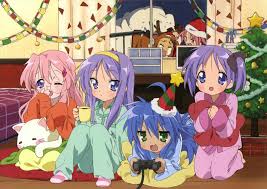 Lucky Star Xmas Anime Christmas Lucky Star Star Wallpaper
