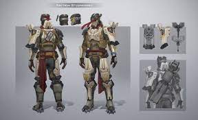 Artstation Heavy Gunner Ivan Smirnov Combat Art Power Armor Sci Fi Armor