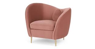 Swivel chairs come in a variety of styles; Kooper Accent Chair Blush Pink Velvet Made Com Accent Chairs Bedroom Chairs Uk Pink Chair