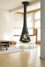 Us stove company 2000 wood stove. 25 Hanging Fireplaces Adding Chic To Contemporary Interior Design Floating Fireplace Hanging Fireplace Fireplace Design