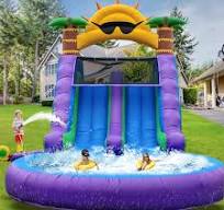 Relunch 26X12X14FT Commercial Inflatable Double Water Slide for Kids &  Adults, PVC Inflatable Water Park with Climbing Wall & Blower, Giant Blow  Up ...