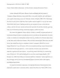 Research related to this important issue, the apa convened a panel of scientiﬁc experts in february 1989. Pdf Nature S Broken Path To Restoration A Critical Look At Attention Restoration Theory
