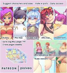 pixiveo on X: Here's the Patreon teaser for February, with the content  from January! If you're interested in the content I create and benefits  such as suggesting characters or voting in polls,