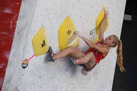 Der 25 jahre alte sportkletterer aus st. Hannah Meul Holt Titel Bei Boulder Dm 2020