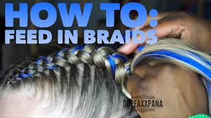 If you have longer hair and sometimes get tired of it hanging in your face but don't want to just pull your hair back in a ponytail, try. Feed In Braids On Straight Hair Youtube