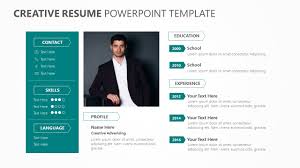 Microsoft resume templates give you the edge you need to land the perfect job. Creative Resume Powerpoint Template Pslides