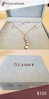Stauer Diamondaura Necklace And Earring Set Earring Set Necklace Stud Earrings Set