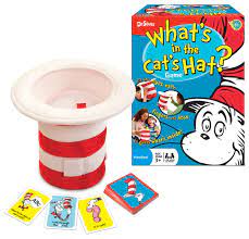 Amazon Com Dr Seuss What S In The Cat S Hat Game Toys Games 15 24 Speech Therapy Games Speech Therapy Speech Language Therapy