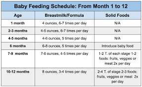 baby feeding schedule an easy guide for the first year