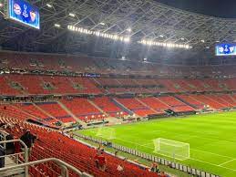 A giant crowd of hungary fans marched to the puskas arena before their team faced france, with those at the front sending a clear message over taking the knee. Puskas Arena Stadion In Budapest