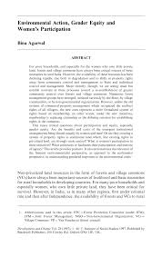 Tidak hanya besarnya nilai rupiah yang harus di bayarkan, tetapi proses pembayaran dan ahli waris penjual tanah juga sering terjadi masalah. Pdf Environmental Action Gender Equity And Women S Participation