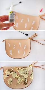 Gold Foil Brushstroke Clutch Gold Diy Gold Foil Diy Gold Leaf Diy