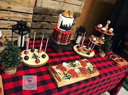 Buffalo Plaid Lumberjack Baby Shower Ideas Jordan S Easy Entertaining