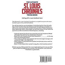 Spj trivia night and silent auction! Buy The Ultimate St Louis Cardinals Trivia Book A Collection Of Amazing Trivia Quizzes And Fun Facts For Die Hard Cardinals Fans Paperback November 3 2020 Online In Canada 1953563945