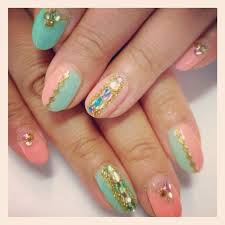 Pin By Ayako Harrington On Japanese Nails Salmon Nails Cute Nails Nails
