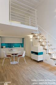 Metamorphose D Un Petit Duplex De 35 M2 Sur Cour Dans Le Marais Sara Camus Bouanha Cote Maison En 2020 Double Vitrage Duplex Escalier Rustique