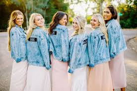 Bridesmaids Jean Jackets Bridesmaid Party Jeans Bridesmaid Outfit