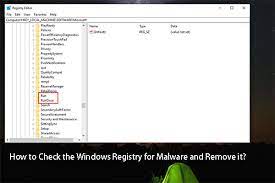 How To Check The Windows Registry For Malware And Remove It?