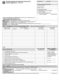 Twc will request job separation and past wage information related to individuals' unemployment claims. Form Ui 5 Montana Employer S Unemployment Insurance Ui Quarterly Wage Report Printable Pdf Download