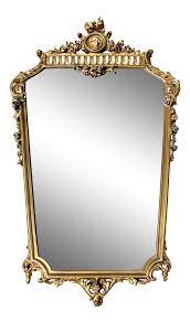 Vintage Tapered Gold Gilt Cameo Mirror On Chairish Com Antique Mirror Frame Mirror Gilt Mirror