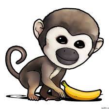Monkey Cartoon Drawing In 4 Steps With Photoshop Cartoon Monkey Drawing Cartoon Drawings Cartoon Drawings Disney
