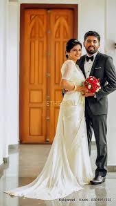Pin By Reba Benjamin On White Wedding Christian Bridal Saree Christian Bride Christian Wedding Sarees