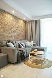 Zaslony Sufit Brick Living Room Apartment Interior Living Room Decor Apartment