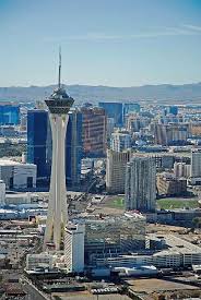 It is located on the north side of the las vegas strip, pretty far from the center of the strip. The Stratosphere Las Vegas Picture Of Helicopter Tour Of The Las Vegas Strip North Las Vegas Tripadvisor